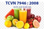 TCVN 7946 : 2008 NƯỚC QUẢ VÀ NECTAR