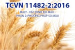 TCVN 11482-2:2016 MALT - XÁC ĐỊNH ĐỘ MÀU - PHẦN 2: PHƯƠNG PHÁP SO MÀU