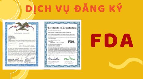 Dịch vụ đăng ký FDA - Đăng ký FDA cho sản phẩm Xuất khẩu