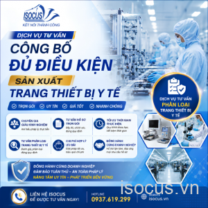 Dịch Vụ Tư Vấn Công Bố Đủ Điều Kiện Sản Xuất Trang Thiết Bị Y Tế Trọn Gói - Uy Tín - Giá Tốt - Nhanh Chóng