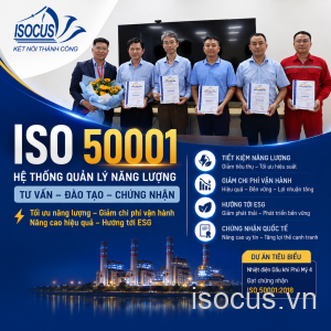 Tư Vấn - Đào Tạo - Chứng Nhận Hệ Thống Quản Lý Năng Lượng ISO 50001 | Chuyên Nghiệp - Uy Tín - Giá Tốt | ISOCUS.VN